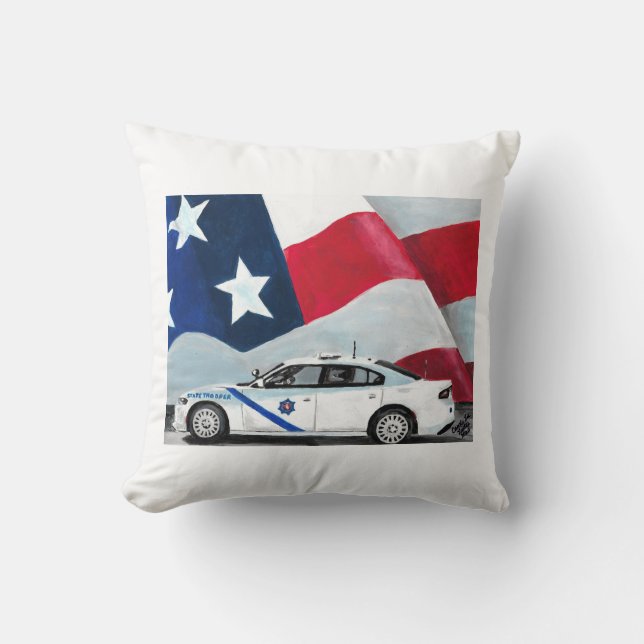Arkansas State Trooper pillow Kussen (Voorkant)