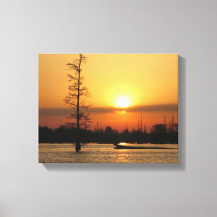 Arkansas Sunrise op Millwood Lake Canvas Print