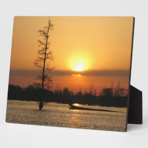 Arkansas Sunrise op Millwood Lake Canvas Print Fotoplaat