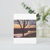Arkansas Sunset Painting Briefkaart (Staand voorkant)