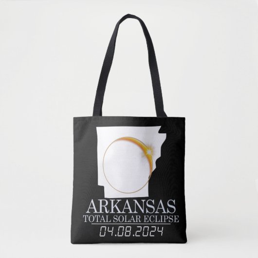 Arkansas Total Solar Eclipse April 8 2024 Verenigd Draagtas (Voorkant)
