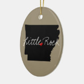 Arkansas Town Keramisch Ornament (Links)