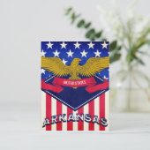 Arkansas USA Flag Briefkaart (Staand voorkant)