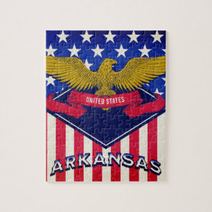 Arkansas USA Flag Legpuzzel