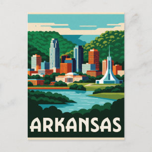 Arkansas USA Ozark Natuur Scenische Reis 🛶 Briefkaart