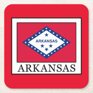 Arkansas Vierkante Kartonnen Onderzetter