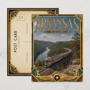 Arkansas Vintage Art Deco Gouden Tijdperk Briefkaart