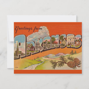 Arkansas Vintage Groeten Ansichtkaart Briefkaart