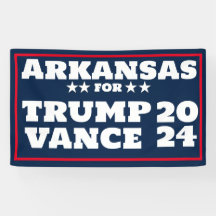 Arkansas voor Trump Vance 2024 Banner