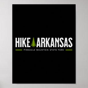 Arkansas Wandeltocht Pinnacle Mountain State Park Poster