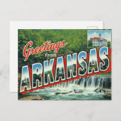 Arkansas Waterfall Forest Briefkaart (Voorkant / Achterkant)