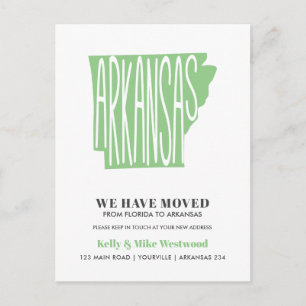ARKANSAS We hebben het nieuwe adres Nieuw startpun Briefkaart