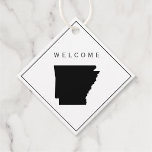 Arkansas welkomsttas cadeau Labels voor bruiloft w