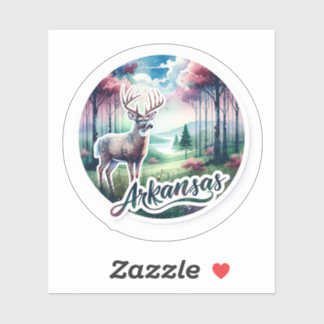 Arkansas, witstaarthert, sticker