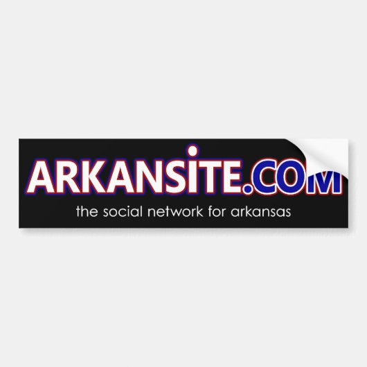 arkansite sticker in zwart (Voorkant)