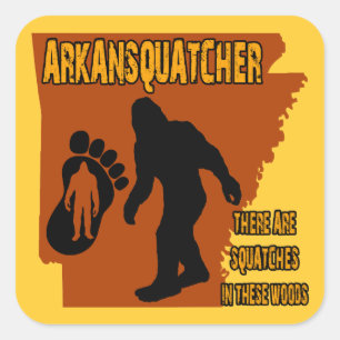 Arkansquatcher Vierkante Sticker