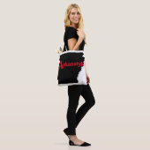 Arkanstyle rode tekst draagtas (Op model)