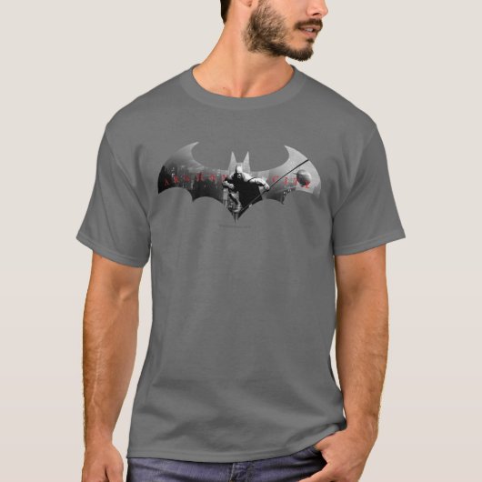 Arkham City Bat Symbol T-shirt (Voorkant)