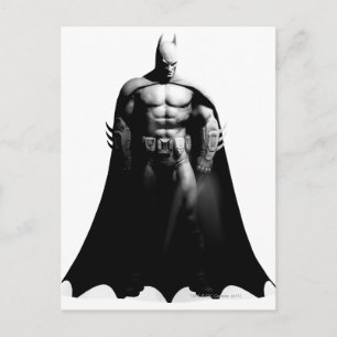 Arkham City   Batman Black en White Wide Pose Briefkaart
