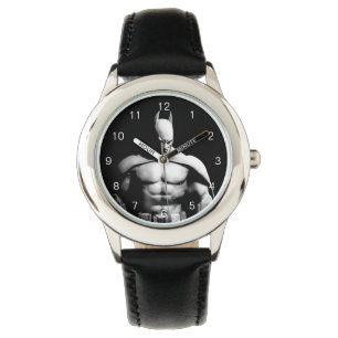 Arkham City   Batman Black en White Wide Pose Horloge