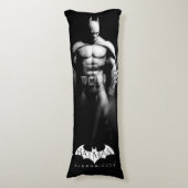 Arkham City | Batman Black en White Wide Pose Lichaamskussen (Voorkant Verticaal)