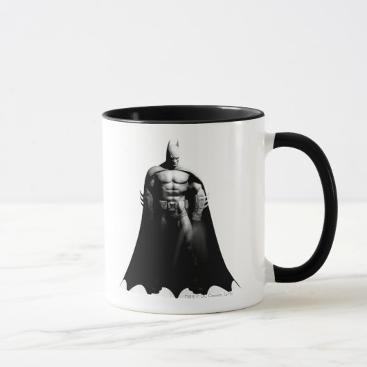 Arkham City | Batman Black en White Wide Pose Mok (Rechts)