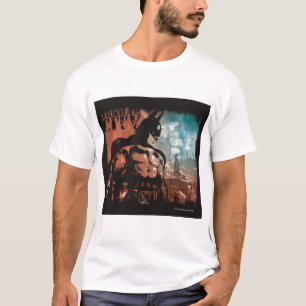 Arkham City Batman gemengde media T-shirt