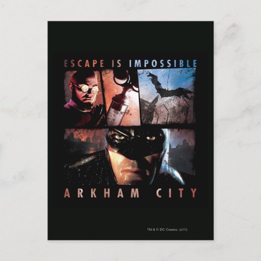 Arkham City Escape is onmogelijk Briefkaart (Voorkant)