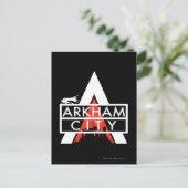 Arkham City Logo White Briefkaart (Staand voorkant)