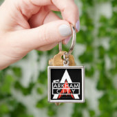 Arkham City Logo White Sleutelhanger (Hand)