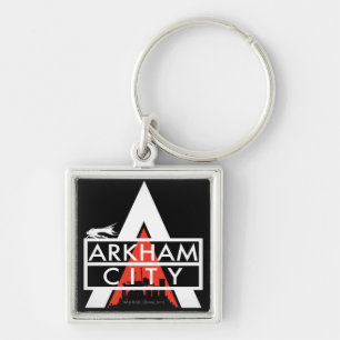 Arkham City Logo White Sleutelhanger