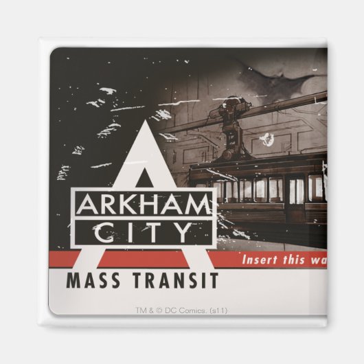 Arkham City Massale transitpas Magneet (Voorkant)