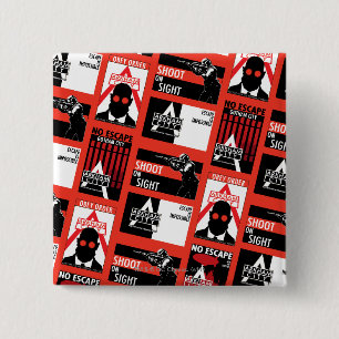 Arkham City Propaganda Patroon Vierkante Button 5,1 Cm
