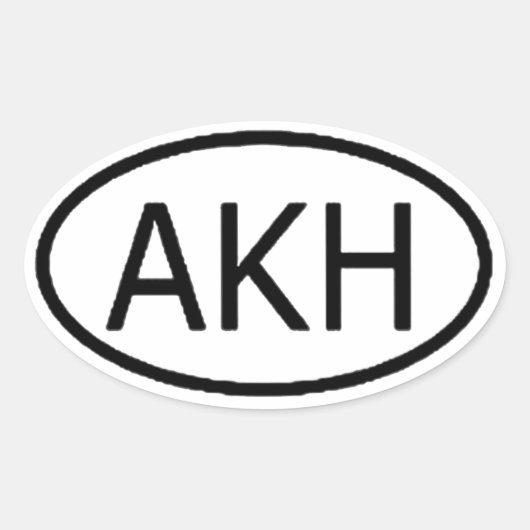 Arkham Ovale Sticker (Voorkant)