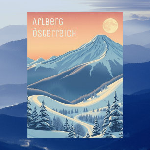 Arlberg Autriche Europe carte postale motrice vaca