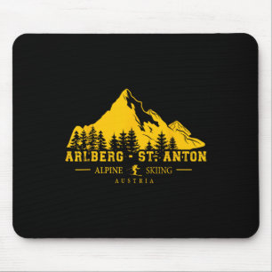 Arlberg St. Anton Austria Ski Resort Alpine Skiën Muismat