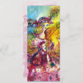 ARLECCHINA VIOLINIST Mardi Gras Maskerade Feest Kaart (Voorkant / Achterkant)