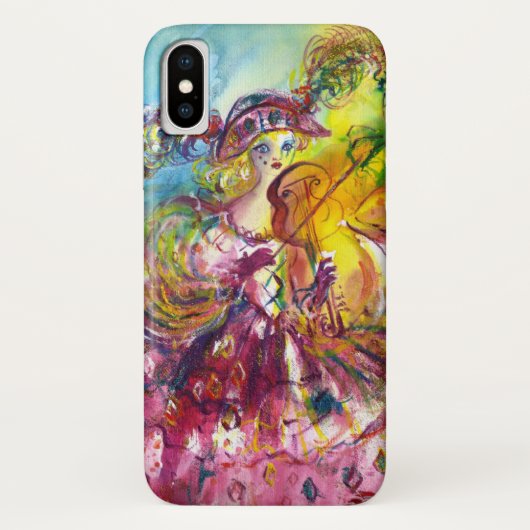 ARLECCHINA VIOLINIST / Venetiaanse carnavalsnacht Case-Mate iPhone Case (Achterkant)