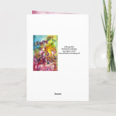 ARLECCHINA VIOLINIST/Venetian Happy Birthday Kaart (Achterkant)