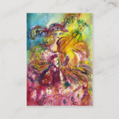 ARLECCHINA VIOLINIST, Violin, Music, Theaterarties Visitekaartje (Achterkant)