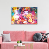 ARLECCHINO EN COLOMBINA CANVAS AFDRUK (Insitu (Woonkamer))