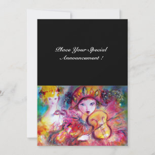 ARLECCHINO EN COLOMBINA/Venetian Mardi Gras Aankondiging