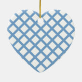 Arlequin Blanc Bleu Diamond Ornement (Dos)