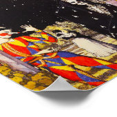 Arlequin et affiche de la mort (Coin)