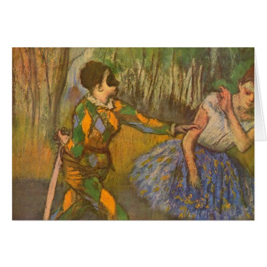 Arlequin et Columbine par Edgar Degas Art Vintage (Devant horizontal)