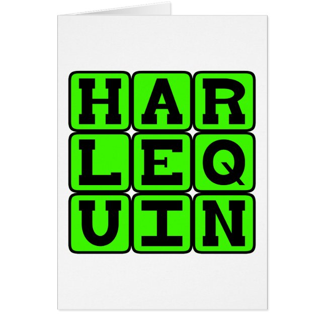 Arlequin, figure clown (Devant)