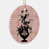 Arlequin Harpe Ornement Silhouette Oiseau (Droite)