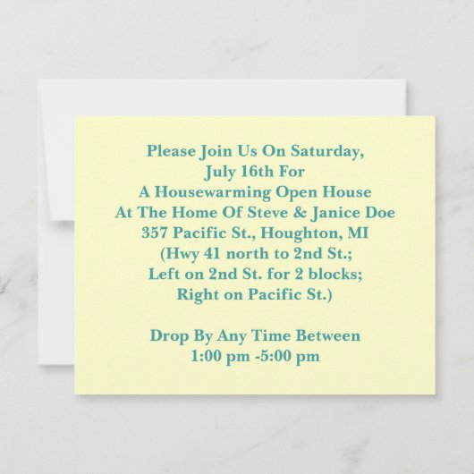 Arlequin Home fix Tool Invitation au réchauffement (Dos)