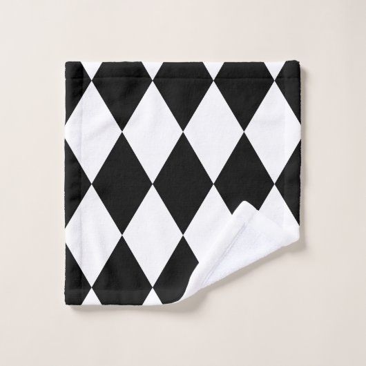 Arlequin noir (Gant de toilette)