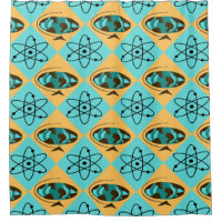 Arlequin Retro Globe Trotter Douche rideau